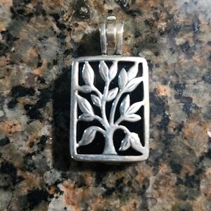 Silpada 925 Silver Live,Laugh,Love pendant with interchangeable color tiles